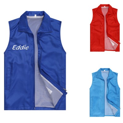 Volunteer Vest with Nylon Mesh Lining