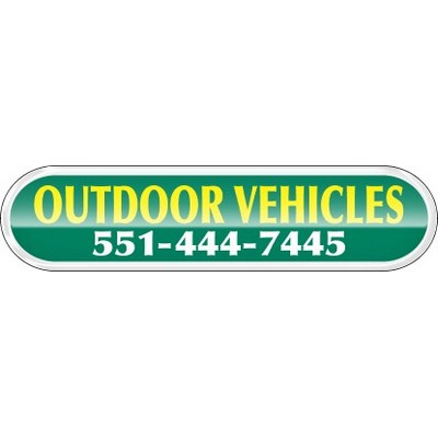 Domed Auto Ad Decal (5.573"x1.388")