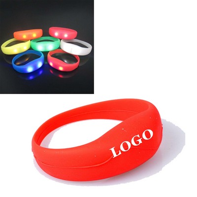 Silicone Sound Activated LED Stretchy Bangle Bracelet