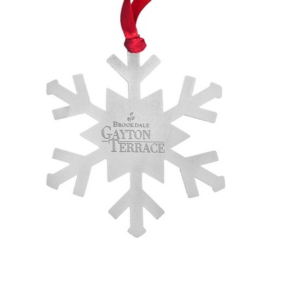 Silver Snowflake Ornament (3.25"x3.25")