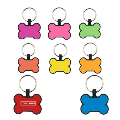 Bone shaped Silicone Dog Tag