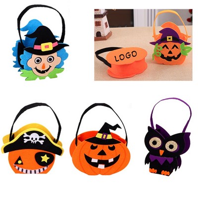 Felt Halloween Decorative Candy Tote Bag