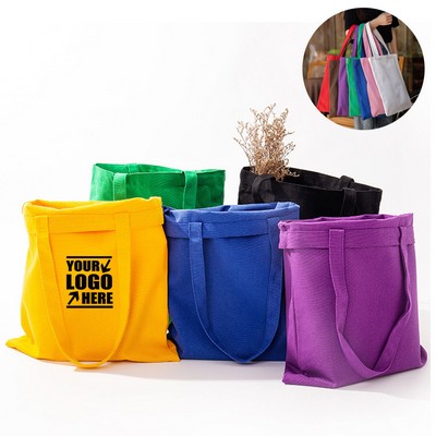 Colored Cotton Canvas Tote