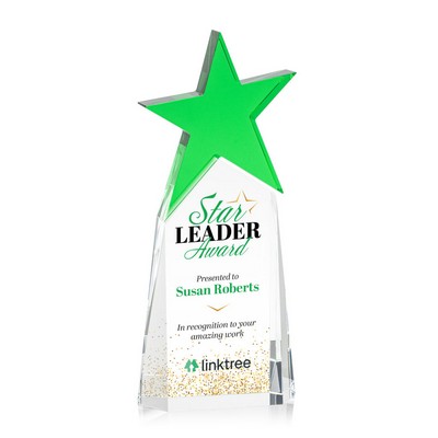 Vividprint™ Award - Vernon Star Optical/Green 9"