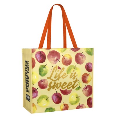 Custom Full-Color 135g Laminated Non-Woven Grocery Tote Bag 15.5"x14.5"x8"