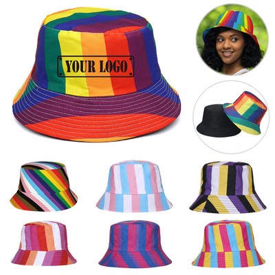 Pride Rainbow Bucket Hats