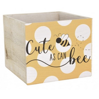 Cute As Could Bee Wooden Basket