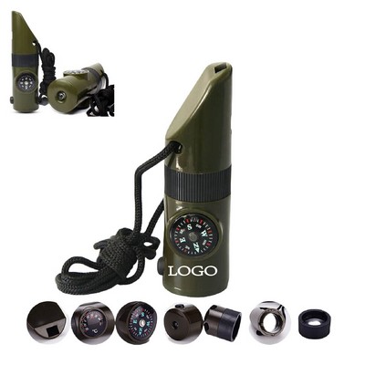 Multi-Functional Survival Whistle with LED