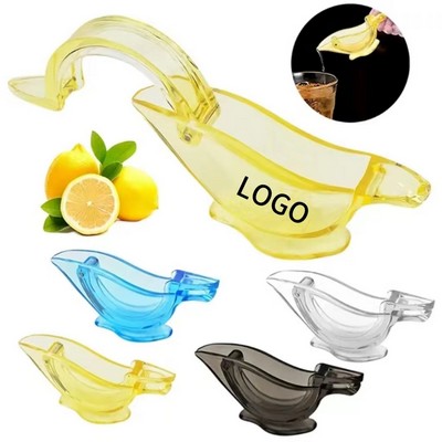 Acrylic Manual Lemon Bird Shape Slice Squeezer