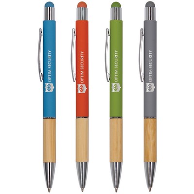 Saratoga Bamboo Grip Stylus Pen