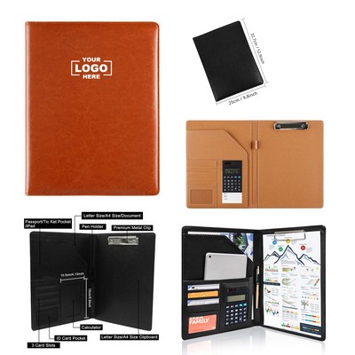 Leather Business Clipboard Padfolio