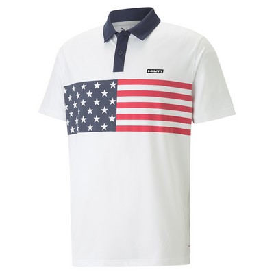 PUMA® Golf Men's Volition Stars & Bars Polo