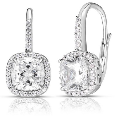 Jilco Inc. White Topaz & Diamond Earrings