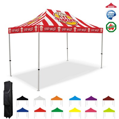 10' X 15' Standard Hex Aluminum Frame w/Dye Sublimation Canopy