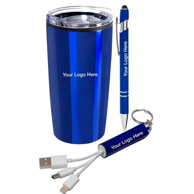 Employee Welcome Tumbler, Pen & Charging Cable