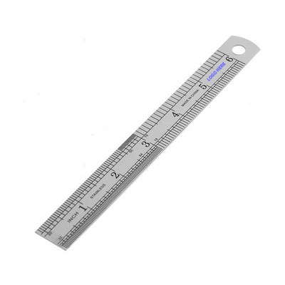 6" Stainless Steel Architectural Ruler