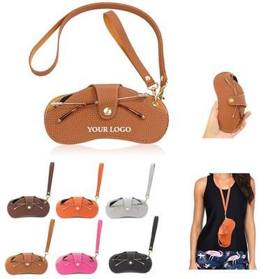 PU Leather Women Sunglasses Bag