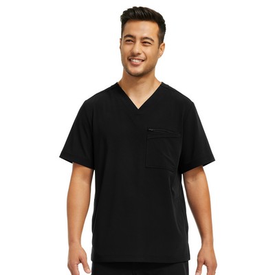 White Cross - CRFT - Men's 4-Pocket V-Neck Scrub Top