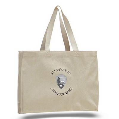 12 Oz Canvas Gusset Tote & Go Bag (15 x 12 x 4)