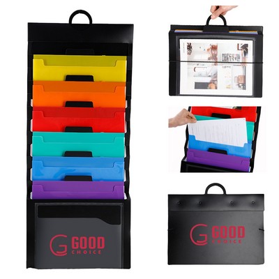 Rainbow Accordion Bag Wall File Organizer