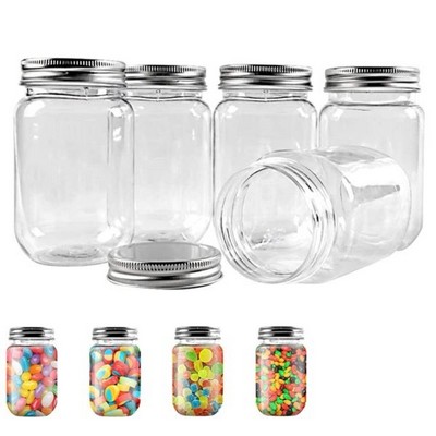 Clear Plastic Mason Jar Style Cup