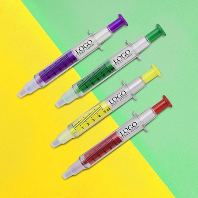 Promo Multi Colors Syringe Highlighter Pens