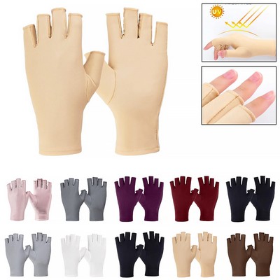 Women's Thin Elastic Sun Protection Gloves