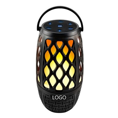 Wireless Lantern Speaker with LED Flame