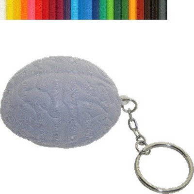 Human Brain Shaped Stress Reliever Keychain