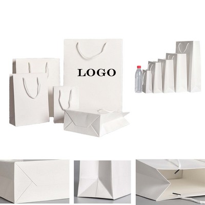 Thick White Cardboard Gift Bag