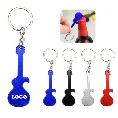 Portable Beer Opener Key Clasp Guitar Shaped