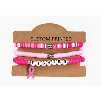 Fight Breast Cancer Bracelet set