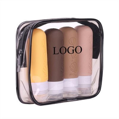 4 Pack Leak Proof Travel bottles for Toiletries