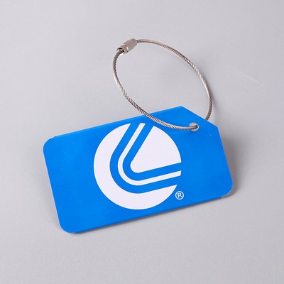 Customized Beveled Aluminum Alloy Luggage Tag