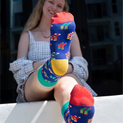 Crew Birthday Socks - Celebratory Footwear for Your Special Day - American Made