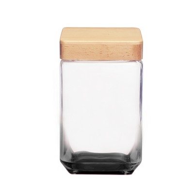 Glass Candy Jars with Wooden Lid 54 oz