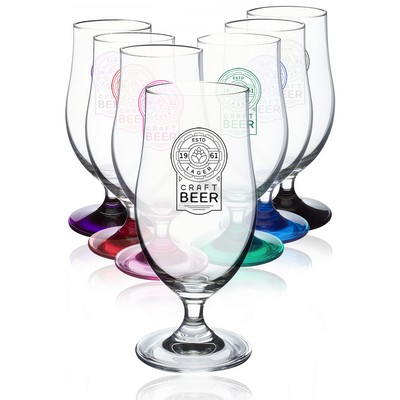 Short Stem Tulip Goblet Beer Glasses 13 oz