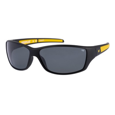 Caterpillar Men's Matte Black Polarized Sunglasses