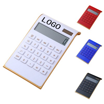 Ultra Thin Gold Border Solar Calculator