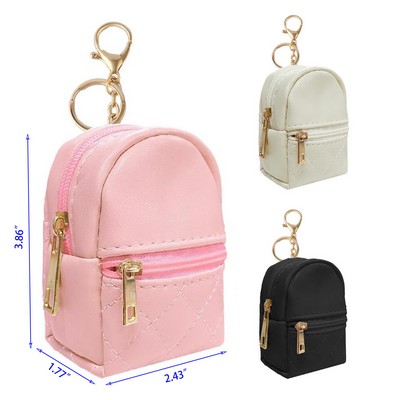 Mini Backpack Pu Leather Cute Cosmetic Bag for Women