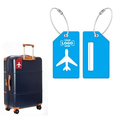 Silicone Luggage Tag with ID Card Holder