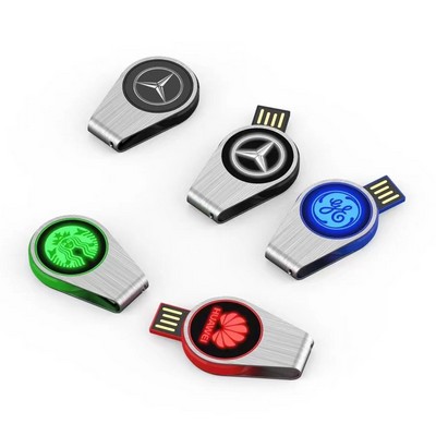 Light Up Round Swivel Drive (4 GB)