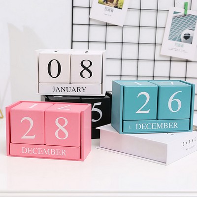 Wooden Cube Calendar