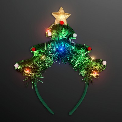 LED Christmas Tree Fun Headband