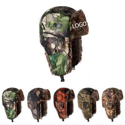 Winter Camouflage Trapper Hat Trooper Hat