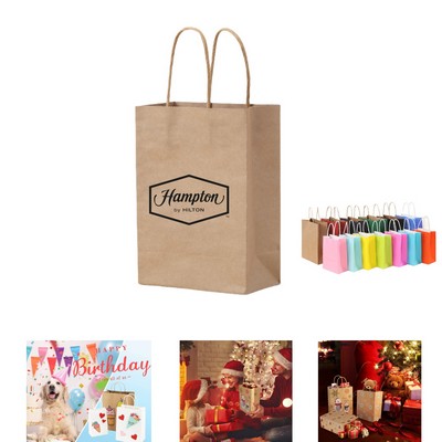 Large Kraft Paper Gift Bags with Handles