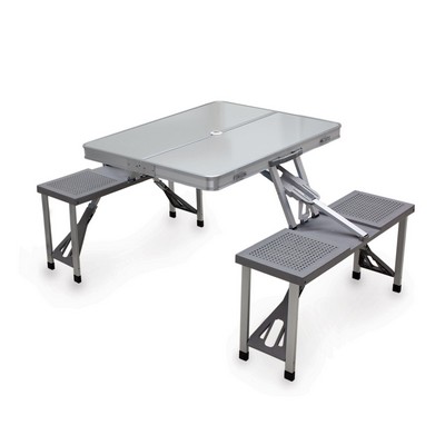 Oniva Aluminum Folding Picnic Table W/ Seats