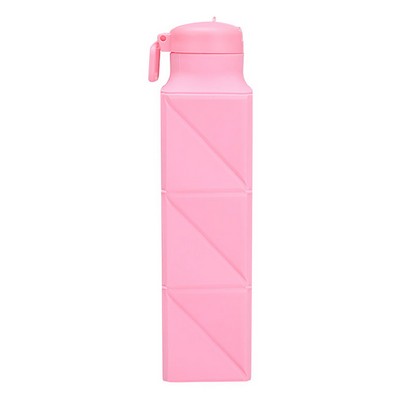 22Oz Outdoor Portable Silicone Folding Sports Bottle