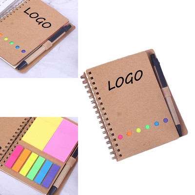 Color Coil Notepad (With Pen)