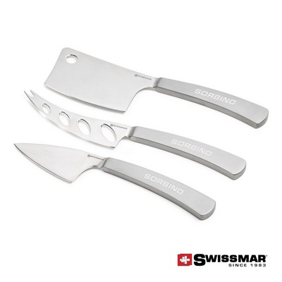 Swissmar® Barcelona 3 Pc Cheese Knife Set - Stainless Steel